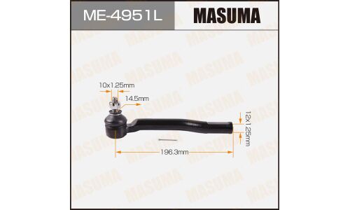 Наконечник рулевой тяги Masuma, левый, арт. ME-4951L