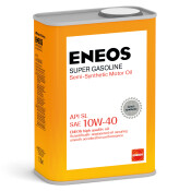 Масло моторное Eneos Super Gasoline 10w40 полусинтетическое, API SL, ILSAC GF-3, ACEA A3, для бензинового двигателя, 1л, арт. oil1354 Масло моторное Eneos Super Gasoline 10w40 полусинтетическое, API SL, ILSAC GF-3, ACEA A3, для бензинового двигателя, 1л, арт. oil1354