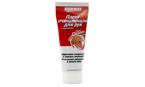 Очиститель для рук Runway Hand Cleaner, паста, с абразивом, туба 200мл, арт. RW1469