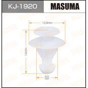 Клипса крепёжная спойлера Masuma, для Subaru, арт. KJ-1920
