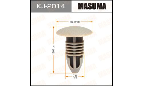 Клипса крепежная Masuma KJ-2014 салонная, светло-серая (OEM 84995-VC900)