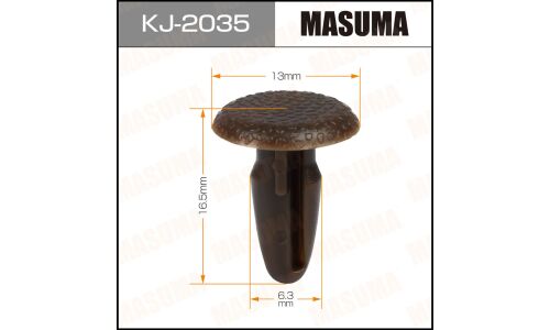 Клипса крепежная Masuma KJ-2035 салонная, коричневая (OEM MB775322)