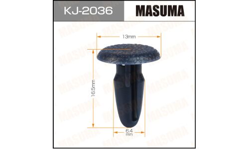 Клипса крепежная Masuma KJ-2036 салонная, синяя (OEM MB775323)
