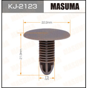 Клипса крепёжная обшивки пола Masuma, для Subaru, арт. KJ-2123