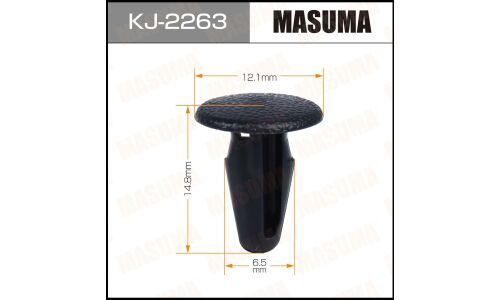 Клипса крепежная Masuma KJ-2263 салонная, черная (OEM 01553-06811)