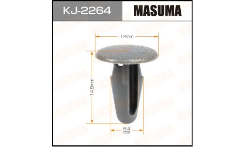 Клипса крепежная Masuma KJ-2264 салонная, серая (OEM 01553-05451)