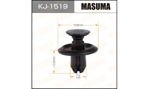 Клипса крепёжная деталей кузова Masuma, для Nissan, арт. KJ-1519
