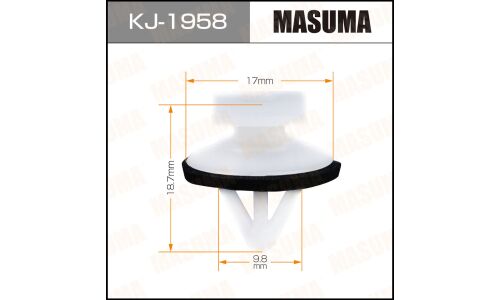 Клипса крепёжная накладок дверей Masuma, для Subaru, арт. KJ-1958