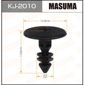 Клипса крепёжная обшивки двери Masuma, для Nissan, арт. KJ-2010