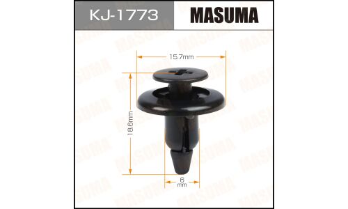 Клипса крепёжная бампера Masuma, для Subaru, арт. KJ-1773