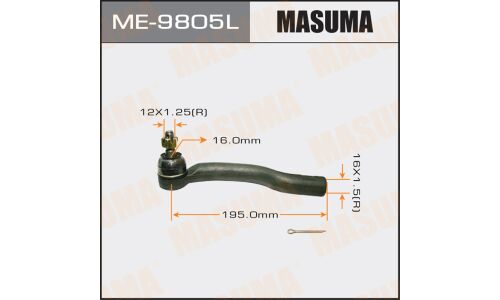 Наконечник рулевой тяги Masuma, арт. ME-9805L