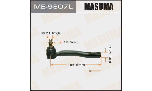 Наконечник рулевой тяги Masuma, левый, арт. ME-9807L