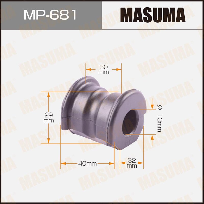 

Втулка стабилизатора "Masuma" /front/LITEACE/CR3#, SR4#