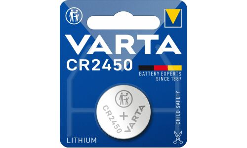 Батарейка литиевая Varta Professional Electronic, CR2450 (Ø24.0x5.0мм), 3В, 1 шт