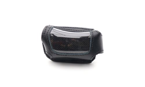 Чехол на брелок сигнализации Pandora 1000/1500i DeLuxe кожаный черного цвета