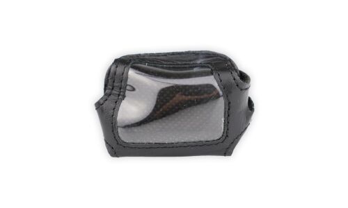 Чехол на брелок сигнализации Jaguar EZ-TWO кожаный черного цвета