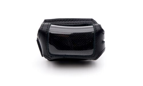 Чехол на брелок сигнализации Jaguar EZ-ONE/EZ-BETA кожаный черного цвета