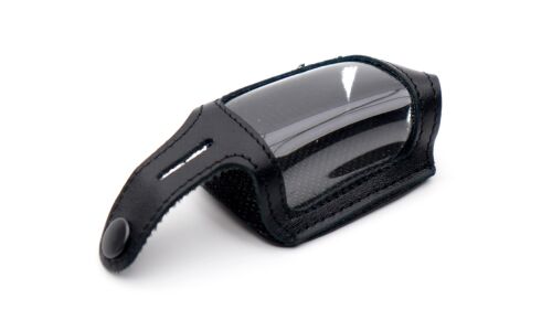 Чехол на брелок сигнализации Jaguar EZ-ONE/EZ-BETA кожаный черного цвета