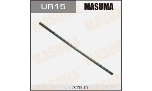 Лента щетки стеклоочистителя Masuma, 375мм (15"), ширина 6мм, 1 шт, арт. UR-15