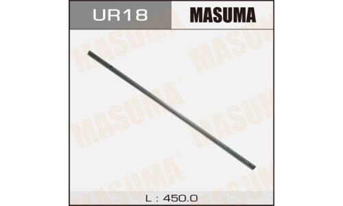 Лента щетки стеклоочистителя Masuma, 450мм (18"), ширина 6мм, 1 шт, арт. UR-18