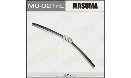 Щетка стеклоочистителя Masuma 525мм (21") бескаркасная, для левого руля, 1 шт