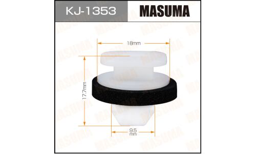 Клипса крепежная Masuma KJ-1353 (OEM 90467-10172)