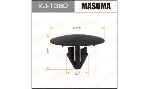 Клипса крепёжная шумоизоляции капота Masuma, для Toyota, арт. KJ-1360