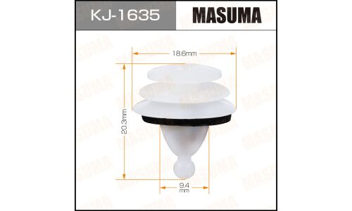 Клипса крепёжная обшивки салона и багажника Masuma, для Mitsubishi, арт. KJ-1635