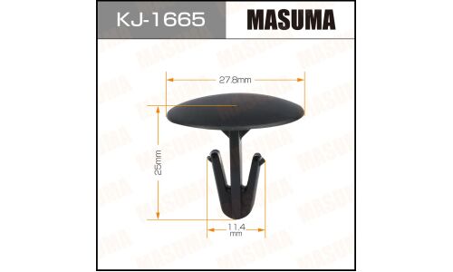 Клипса крепёжная бампера Masuma, для Mitsubishi, арт. KJ-1665