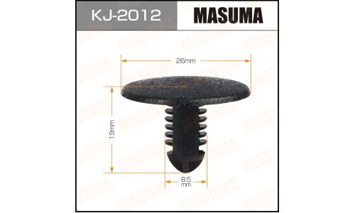 Клипса крепёжная обшивки салона Masuma, для Infiniti, Nissan, арт. KJ-2012