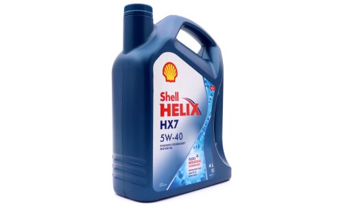 Масло моторное Shell Helix HX7 5w40 полусинтетическое, API SP, ACEA A3/B4, универсальное, 4л, арт. 550051497