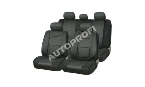 Чехлы AUTOPROFI COMFORT ATTACHE для передних и задних сидений, жаккард, черный цвет, 11 предметов