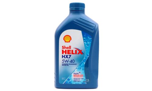 Масло моторное Shell Helix HX7 5w40, полусинтетическое, API SN+, ACEA A3/B3/B4, универсальное, 1л, арт. 550051496