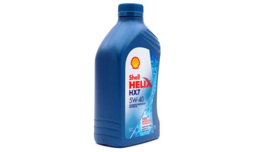 Масло моторное Shell Helix HX7 5w40, полусинтетическое, API SN+, ACEA A3/B3/B4, универсальное, 1л, арт. 550051496