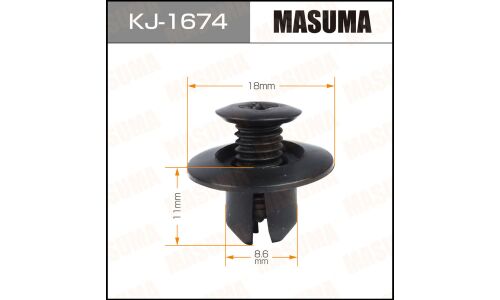 Клипса крепёжная деталей кузова Masuma, для Mitsubishi, арт. KJ-1674