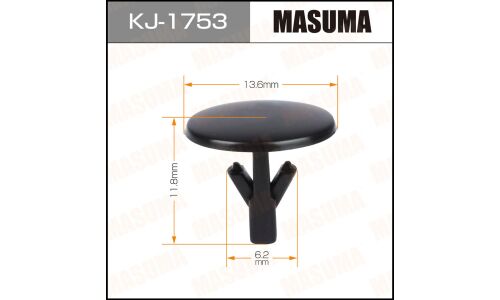 Клипса крепёжная уплотнителей капота Masuma, для Mazda, арт. KJ-1753