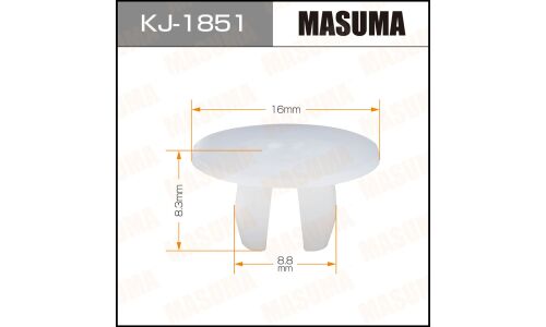 Клипса крепёжная деталей кузова Masuma, для Honda, арт. KJ-1851