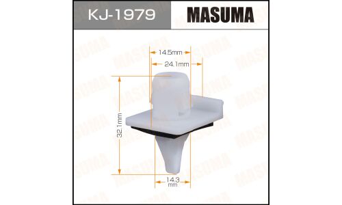 Клипса крепёжная молдинга дверей Masuma, для Subaru, арт. KJ-1979