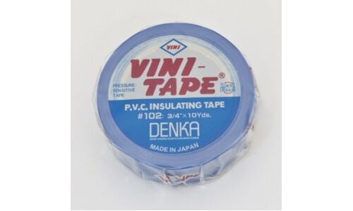 Лента клейкая изоляционная Vini Tape Denka, ПВХ, 19мм x 9м, синяя, арт. VT-102Blue