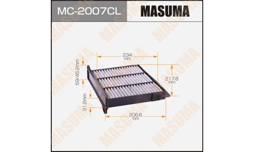 Фильтр салонный Masuma угольный, арт. MC-2007CL