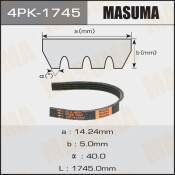 Ремень ручейковый Masuma 4PK-1745