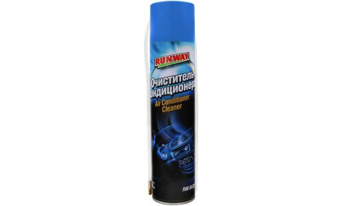 Очиститель-нейтрализатор запаха кондиционера Runway Air Conditioner Cleaner, пенный, антибактериальный, аэрозоль 300мл (+шланг-удлинитель), арт. RW6122