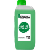 Антифриз Sakura Long Life Coolant, P-OAT, зеленый, -45°C, 1кг, арт. 430201403 Антифриз Sakura Long Life Coolant, P-OAT, зеленый, -45°C, 1кг, арт. 430201403