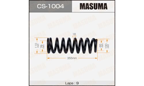 Пружина подвески Masuma, передняя, арт. CS-1004