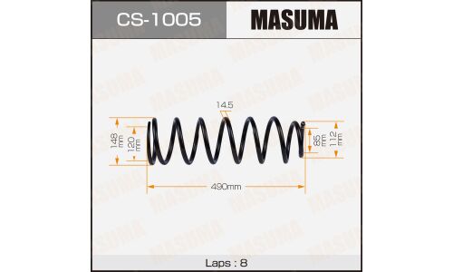 Пружина подвески Masuma, передняя, арт. CS-1005