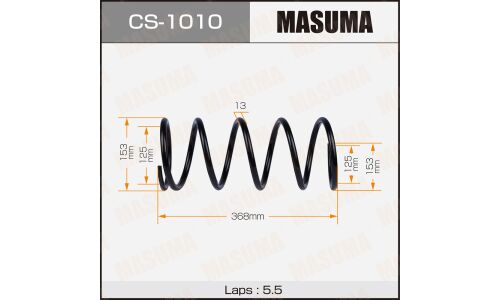 Пружина подвески Masuma, передняя, арт. CS-1010