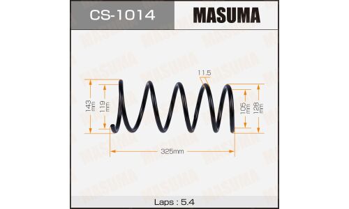 Пружина подвески Masuma, передняя, арт. CS-1014
