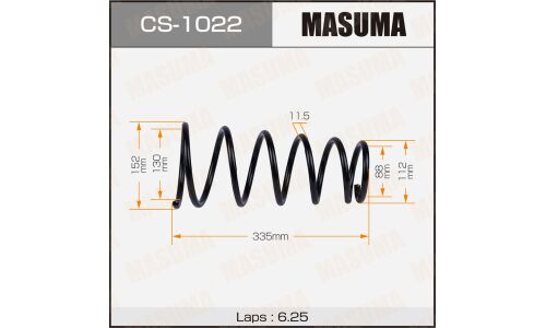 Пружина подвески Masuma, задняя, арт. CS-1022