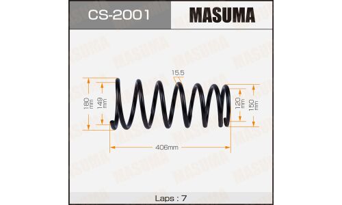 Пружина подвески Masuma, передняя, арт. CS-2001