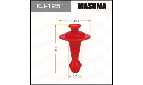 Клипса крепежная Masuma KJ-1251 (OEM 75395-30270)